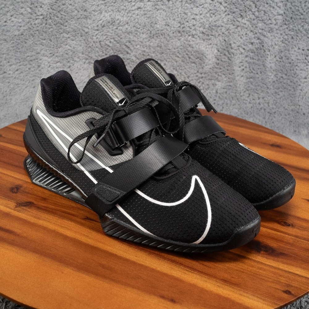 Nike Romaleos 4 Weightlifting Shoes SZ 15 Men Black White CD3463-010